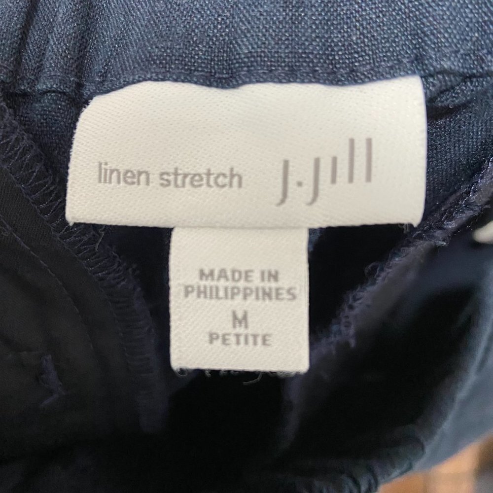 J.Jill Linen Blend Stretch Pull On Pant Size Medium Petite - Picture 5 of 8